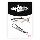 Fishack Paslanmaz Klipsli Fırdöndü Füme No: 7 12'li thumbnail 1