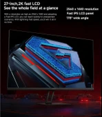 Xiaomi 2K Gaming Monitör G27Qİ EU 1 Ms Ful Hd 180 Hz - 3