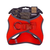 Doggie Havalı Dokuma Reflektörlü Küçük Irk Göğüs Tasması Orange 38-44 cm(ARG-M) thumbnail 1