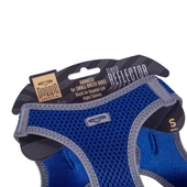 Doggie Havalı Dokuma Reflektörlü Küçük Irk Göğüs Tasması Mavi 32-38 cm (ARG-S) thumbnail 3