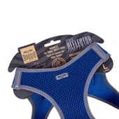 Doggie Havalı Dokuma Reflektörlü Küçük Irk Göğüs Tasması Mavi 42-48 cm (ARG-L) thumbnail 3