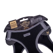 Doggie Havalı Dokuma Reflektörlü Küçük Irk Göğüs Tasması Siyah 38-44 cm (ARG-M) thumbnail 6