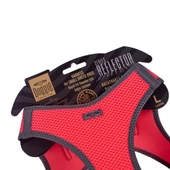 Doggie Havalı Dokuma Reflektörlü Küçük Irk Göğüs Tasması Pembe 42-48 cm (ARG-L) thumbnail 3