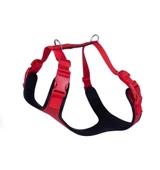 Doggie Havalı Dokuma Göğüs Tasması Kırmızı 2.0*55-65 cm (ADGT L) thumbnail 1