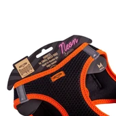 Doggie Havalı Dokuma Neon Küçük Irk Göğüs Tasması Turuncu 38-44 cm (ANG-M) thumbnail 3