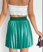 Lastikli piliseli lak etek yeşil s23901 thumbnail 3