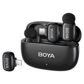 BOYA Mini Wireless Yaka Mikrofonu - Siyah - 1
