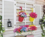 Nettenevime 12li Set Yapay Çiçek Sazlı Mine Karışık Renk 5 Dallı 33cm thumbnail 2