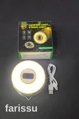 Güneş Enerjili Kamp Feneri ve 8 Metre 6 Modlu Renkli Peri LED Işık Seti | USB Şarjlı, Portatif ve Çok Fonksiyonlu - 4