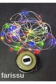 Güneş Enerjili Kamp Feneri ve 8 Metre 6 Modlu Renkli Peri LED Işık Seti | USB Şarjlı, Portatif ve Çok Fonksiyonlu - 3
