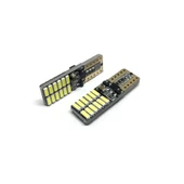 T10 Led Ampul 24 Ledli Canbuslı Park Ampulü 2'li Takım Buz Mavi - 4