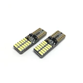 T10 Led Ampul 24 Ledli Canbuslı Park Ampulü 2'li Takım Buz Mavi - 5