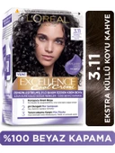 Excellence Cool Creme Saç Boyası – 3.11 Ekstra Küllü Koyu Kahve thumbnail 1