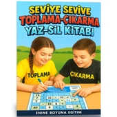 Herkes İçin Seviye Seviye Toplama Çıkarma YAZ SİL Kitabı - 1