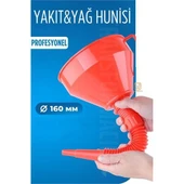 ModaCar 16 Cm Çap Büyük Huni Süzgeçli Yakıt Yağ Hunisi Jeneratör Hunisi - 1