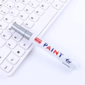 Epoksi Varak Kalem Paint Marker (1 Adet)  Gümüş thumbnail 3