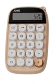 Sevimli Kare Tuşlu 10 Haneli Ldc Ekran Hesap Makinası Kahverengı thumbnail 1