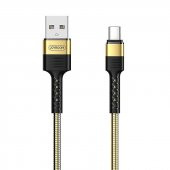 Joyroom S-M363 1.2m 2.4A Type-C USB Hızlı Şarj ve Data Kablosu Gold - 1