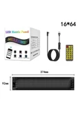 Rp937 Led Matrix Panel 16x64cm Telefon Kontrollü Kayar Led Animasyon Aydınlatma thumbnail 2