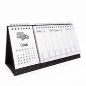 Haftalık Planlayıcı 2026 Masa Takvimi - Vintage Arabalar thumbnail 1