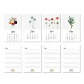 Vintage Çiçekli Haftalık Planlamalı 2026 Masa Takvimi thumbnail 2