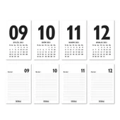 Haftalık Planlamalı 2026 Masa Takvimi - Kırmızı Beyaz thumbnail 4