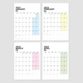 2026 Duvar Takvimi, Aylık Planlayıcı Takvim, Minimalist Takvim, Duvar Planlayıcısı thumbnail 4