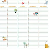 2026 Yıllık Planlayıcı Duvar Takvimi, Seyahat Modu, 2026 Planlayıcı Takvim, Aylık Planlayıcı, 2026 Year Planner, 2026 Wa thumbnail 5