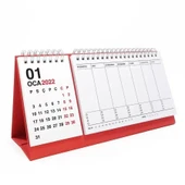 Haftalık Planlayıcı 2026 Masa Takvimi Kırmızı thumbnail 1