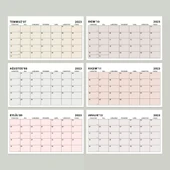 Boho Renk Aylık Planlama Masa Takvimi, 2026 Takvim, Minimalist Fonksiyonel Takvim - Siyah Renk thumbnail 3