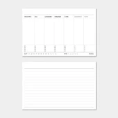 Haftalık Planlayıcı 2026 Masa Takvimi Siyah - 6