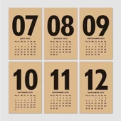 Kraft 2026 Masa Takvimi İngilizce Türkçe Takvim - 5