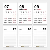 Haftalık Planlayıcı 2026 Masa Takvimi Siyah - 4