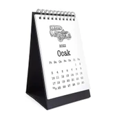 Klasik Araba Takvim 2026 Masa Takvimi Siyah thumbnail 1