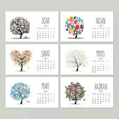 Dört Mevsim Ağaç Takvimi, 2026 Masa Takvimi, İlkbahar Yaz Sonbahar Kış Ağaç Resimli Takvim - 4