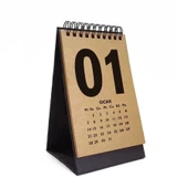 Rakam Serisi 2026 Masa Takvimi - Dikey Siyah Kraft thumbnail 1