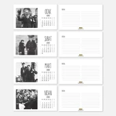 2026 Atatürk Takvimi - Atatürk Fotoğraflı 2026 Masa Takvimi - Kahverengi thumbnail 2