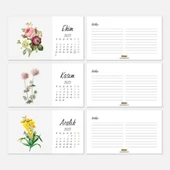 Vintage Çiçekli 2026 Masa Takvimi thumbnail 5