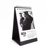 Atatürk Fotoğraflı 2026 Masa Takvimi - Dikey Siyah Beyaz thumbnail 1