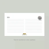 Dört Mevsim Ağaç Takvimi, 2026 Masa Takvimi, İlkbahar Yaz Sonbahar Kış Ağaç Resimli Takvim - 6