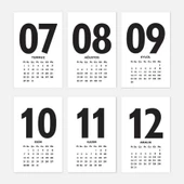 Rakam Serisi 2026 Masa Takvimi - Dikey Kırmızı Beyaz thumbnail 3