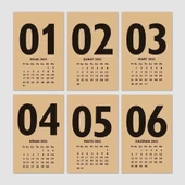 Kraft 2026 Masa Takvimi İngilizce Türkçe Takvim - 2