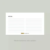 Boho Renk Aylık Planlama Masa Takvimi, 2026 Takvim, Minimalist Fonksiyonel Takvim - Siyah Renk thumbnail 4