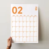 2026 Aylık Planlayıcı Duvar Takvimi, 33X48 cm & A4 Poster Takvim, Organizer Takvim, Gökkuşağı Renkleri thumbnail 2