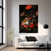 Kırmızı Ahenk Kanvas Tablo thumbnail 2