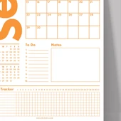 2026 Duvar Takvimi, 33X48 cm, A4, Spiralli Takvim, Önceki ve Sonraki Ay Takvim, Aylık Planlayıcı Takvim thumbnail 6