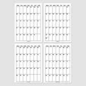 2026 Aylık Planlayıcı Duvar Takvimi, 33X48 cm & A4 Takvim, 12 Ay Poster Takvim, Organizer Takvim thumbnail 9