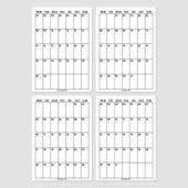 2026 Aylık Planlayıcı Duvar Takvimi, 33X48 cm & A4 Takvim, 12 Ay Poster Takvim, Organizer Takvim thumbnail 8