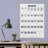 2026 Duvar Takvimi, 33X48 cm Spiralli Takvim, A4 Spiralli Takvim, Aylık Planlayıcı Takvim - 1