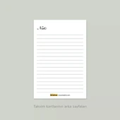 2026 Çiçekli Takvim, Ahşap Takvim, Çiçek Resimli Masa Takvimi, 2026 Takvim thumbnail 6